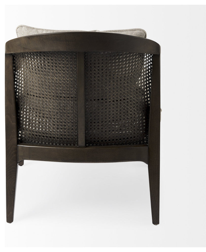 Fusion Dark Cane Back Arm Chair