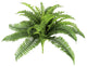 Artificial Boston Fern Leaf Stem Plant Greenery Foliage Bush 20"