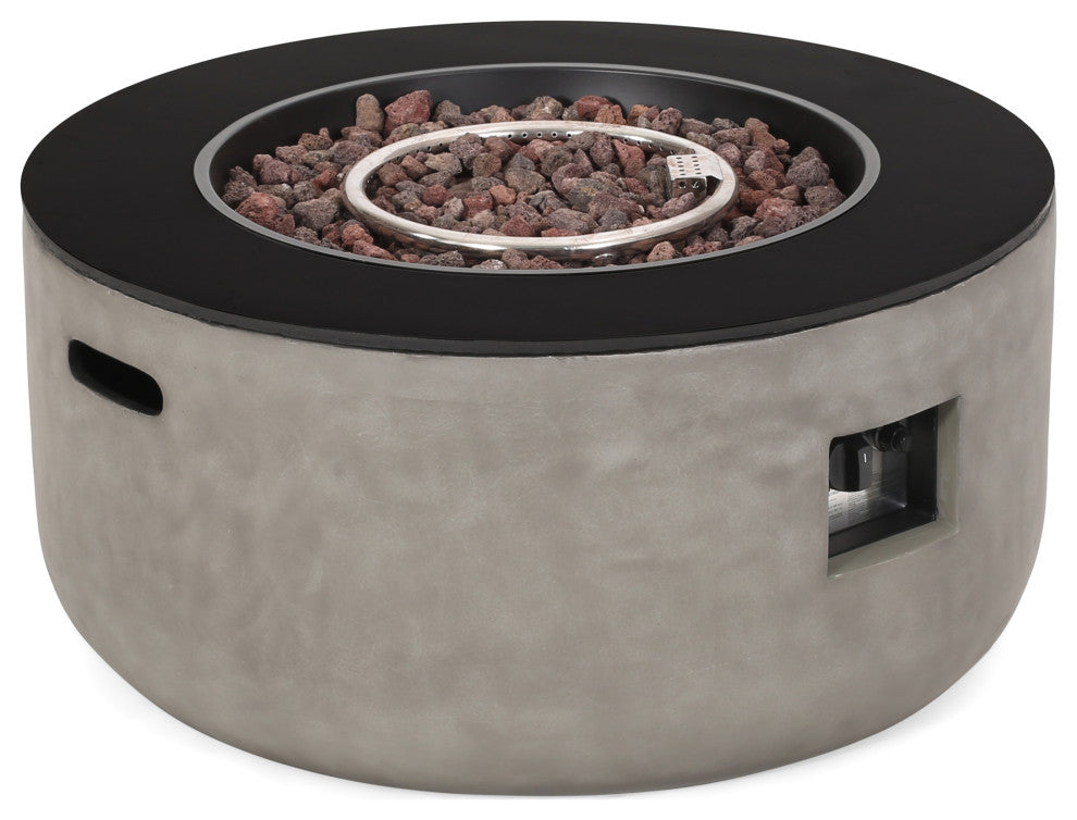 Riga Outdoor 50,000 BTU Circular Fire Pit, No Tank Holder