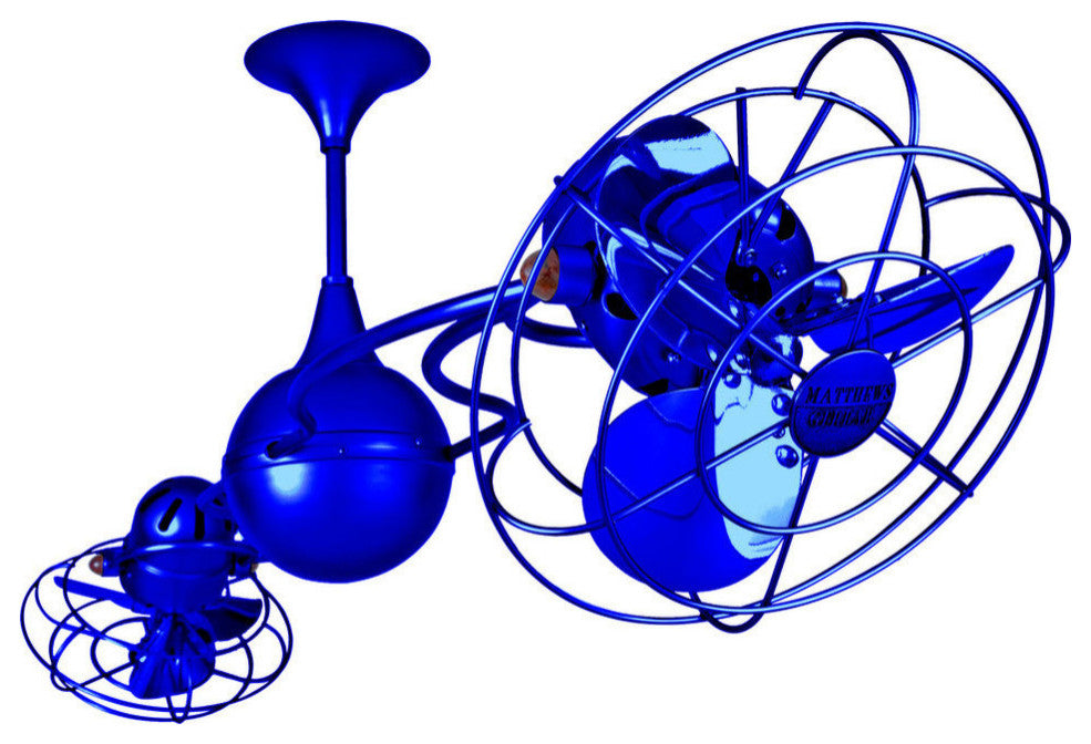 Italo Ventania, Rotational Ceiling Fan, Safira Finish, Metal Blades