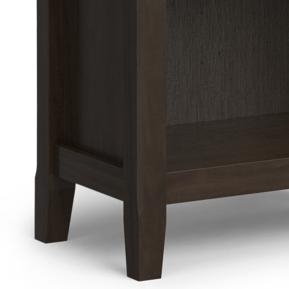 Amherst Solid Wood 24" 5 Shelf Bookcase, Hickory Brown