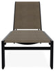 Kendall Sling Stackable Outdoor Chaise Lounge, Kora/Black