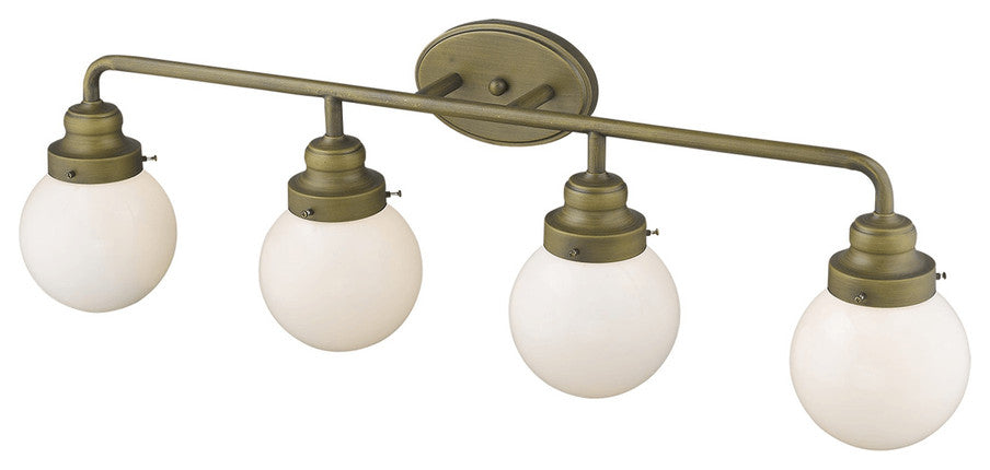 Portsmith 4-Light Raw Brass Vanity
