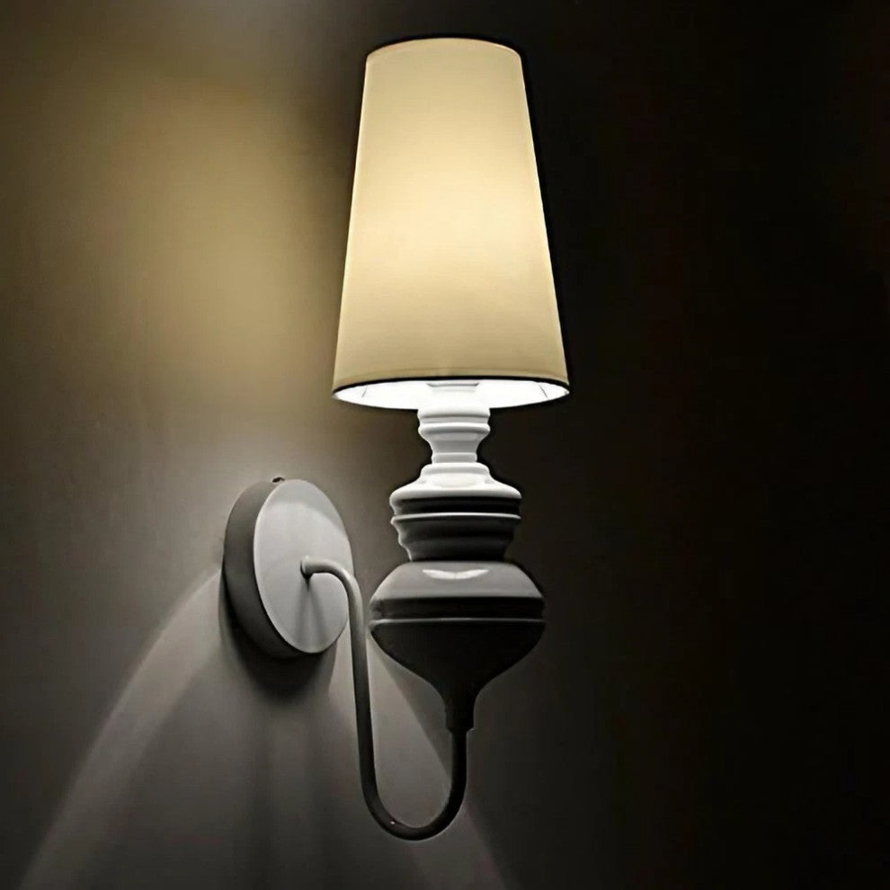 Luxury Wall Lamp in Classic Style for Living Room, Bedroom, White