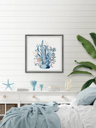 "Coral Garden" Framed Painting Print, 32x32