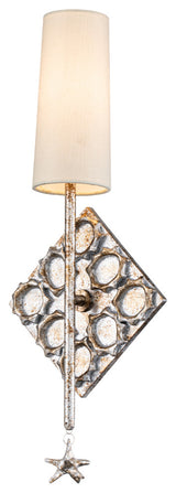 Star 1 Light Silver Sconce