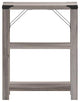 Wyatt Modern Farmhouse Wooden 3 Tier End Table, Gray Wash
