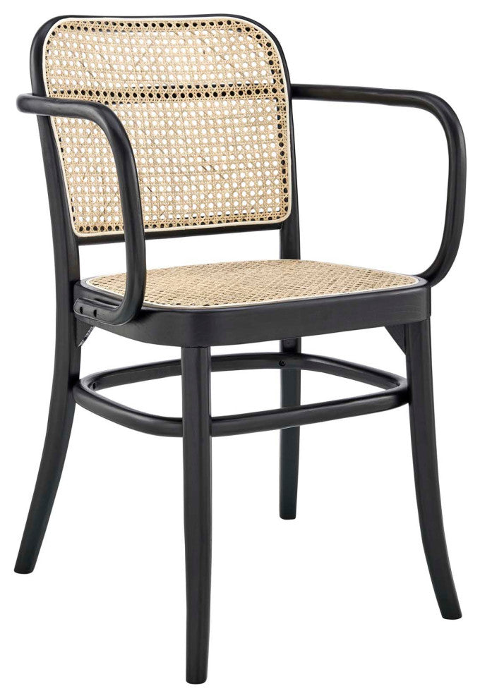 Winona Wood Dining Chair Set of 2, Black