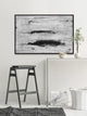 "Brief Struggle" Floater Framed Painting Print on Canvas, 45x30