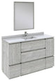 Fresca Formosa 54" Ash Single Sink Modern Bathroom Vanity Set, Faucet Fft9151ch