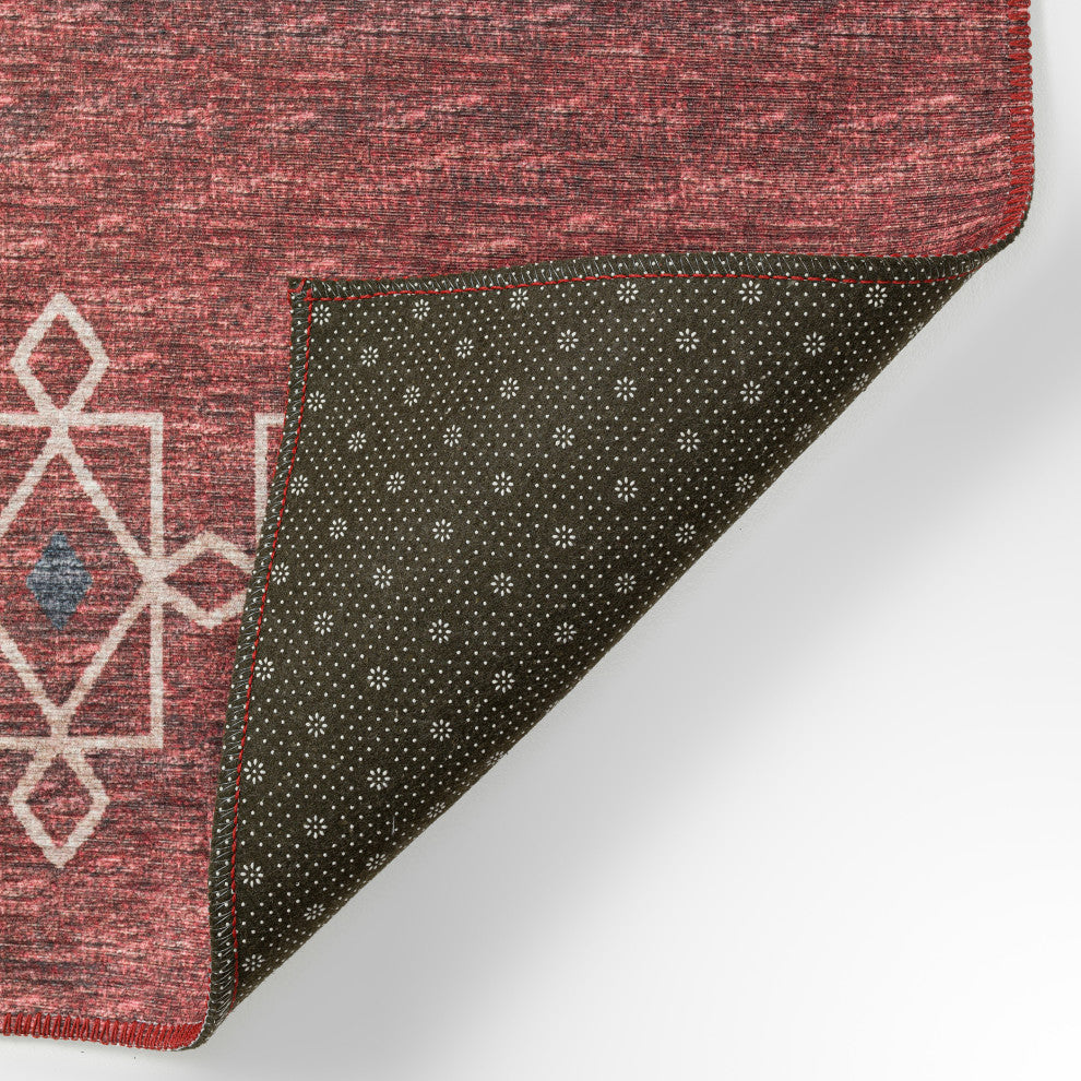 Indoor/Outdoor Sedona SN3 Paprika Machine Washable 5' x 7'6" Rug