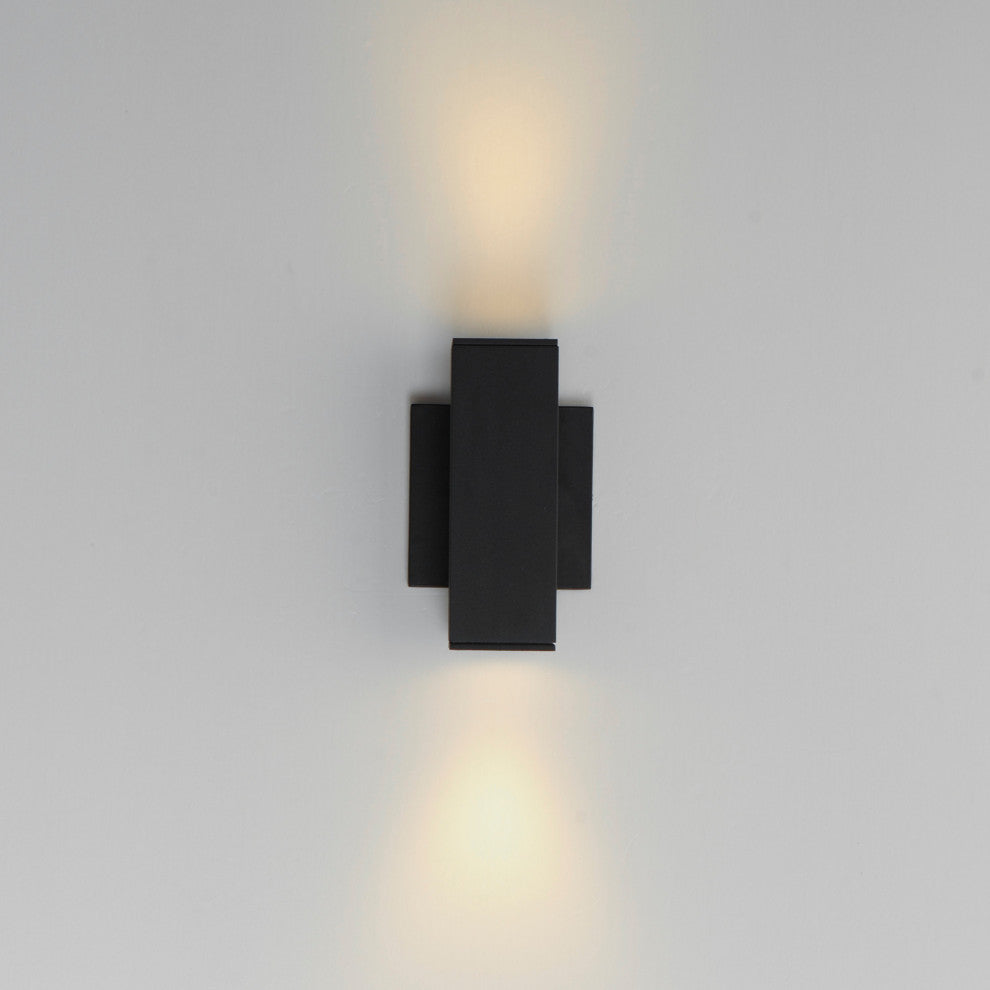 Maxim 86421 Culvert 2 Light 8" Tall LED Outdoor Wall Sconce - Black