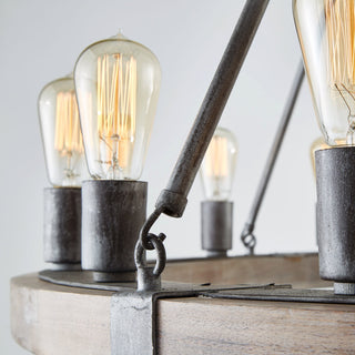 Capital Lighting 430501 16 Light 48"W Ring Chandelier - Urban Wash