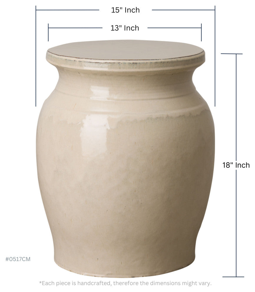 Koji Garden Seat, Cream 15x18