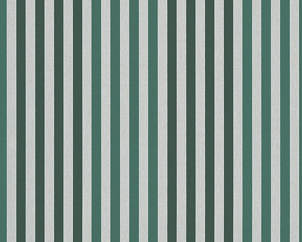 Metropolis 2, Urban Graphic Stripes Floral Plain Light Green Wallpaper Sample