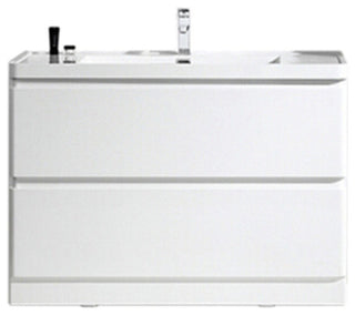 Eviva Glazzy 48" Floor Mount Modern Bathroom Vanity With Single Sink White