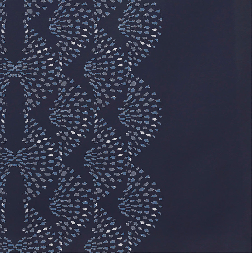 Dotted Focus 18"x14" Blue Geometric Print Placemat, Set of 4