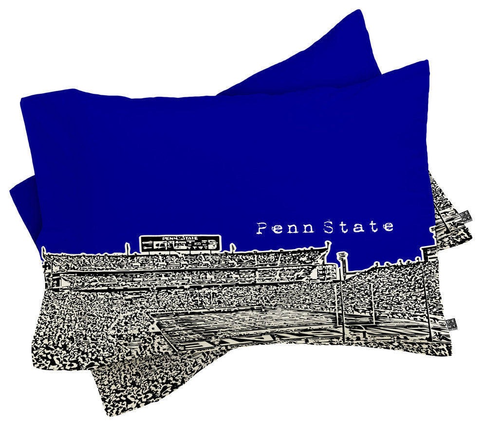Deny Designs Bird Ave Penn State University Navy Pillow Shams, King