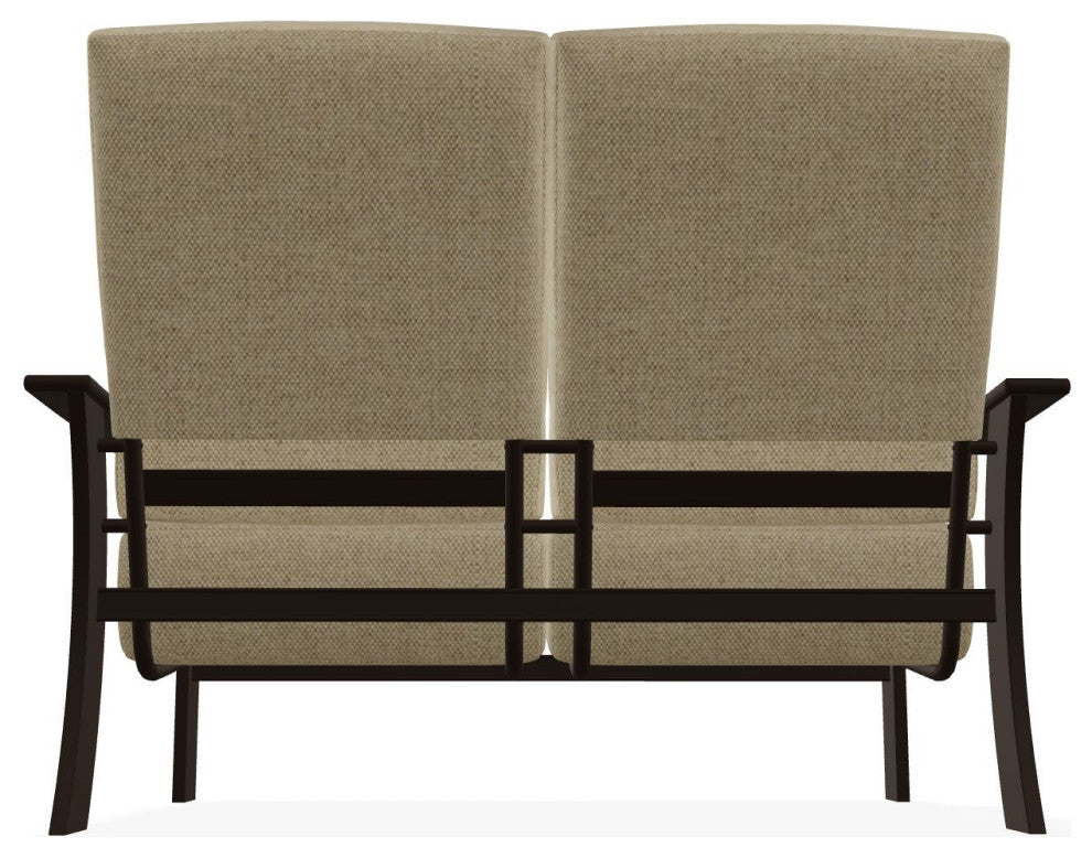 St. Catherine Deep Seat Outdoor Loveseat, Blend Sand Pat/Kona