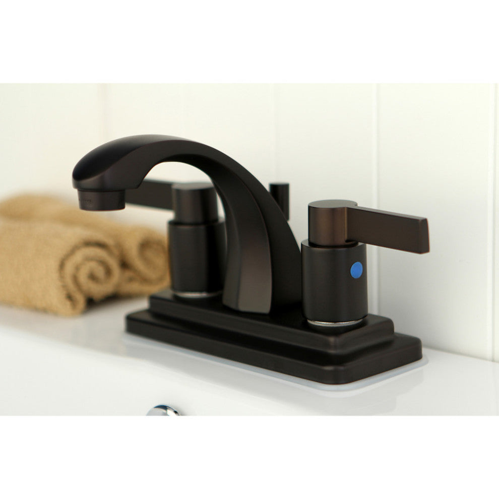 Kingston Brass 4" Centerset Bathroom Faucet, Oil Rubbed Bronze