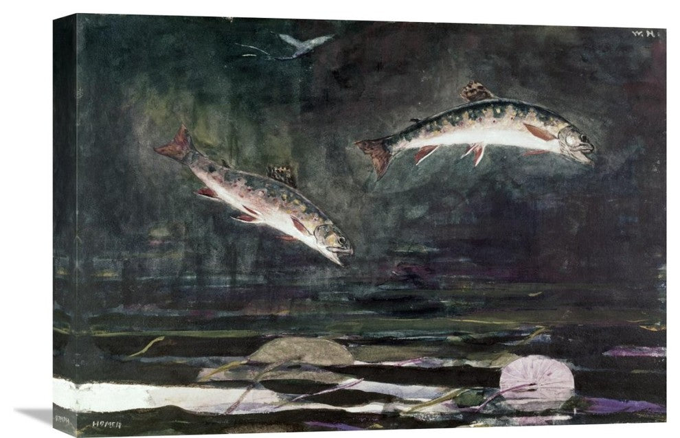 "Leaping Trout" Artwork, 22"x15"