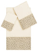 Linum Home Textiles Turkish Cotton Spots 3-Piece Embellished Towel Set, Cream