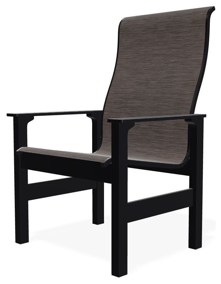 Leeward Sling Outdoor Armchair, James/Black