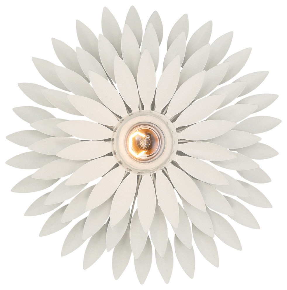 Crystorama Lighting Group 500W Broche 11\" Tall Wall Sconce - Matte White