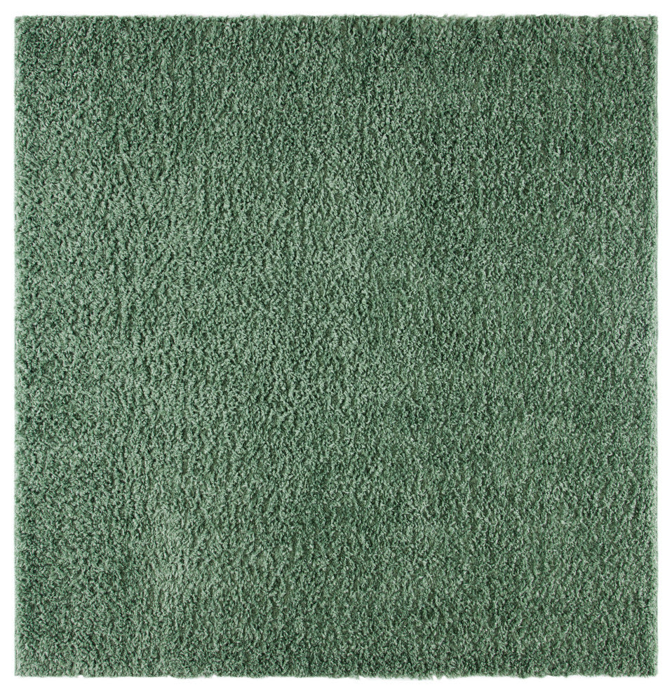 Safavieh August Shag AUG200Y Rug, Green, 4' X 4' Square