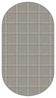 Quartz Herrington Plaid Area Rug Milliken Tactesse Nylon, Oval 8'x11'