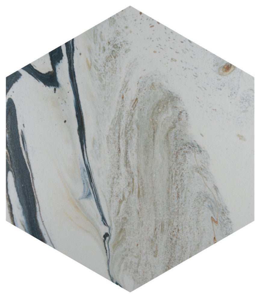 Marmaris Hex Porcelain Floor and Wall Tile