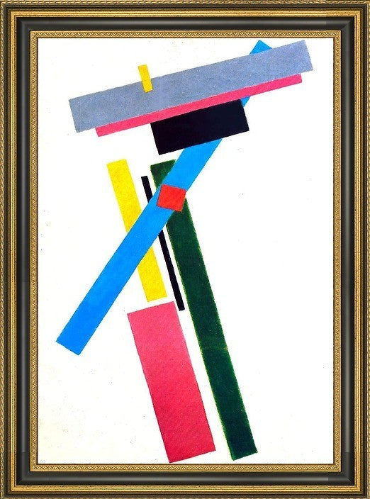 Kazimir Malevich Suprematism - 18" x 27" Framed Premium Canvas Print