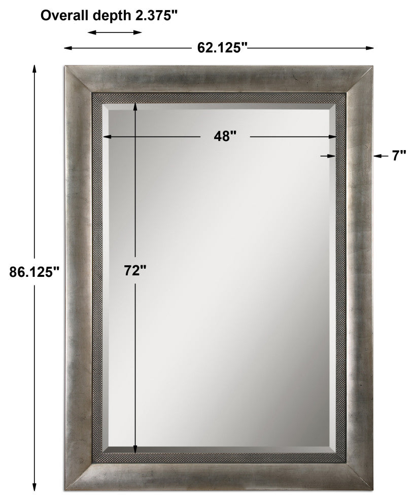 Uttermost Gilford Antiqued Silver Leaf Mirror