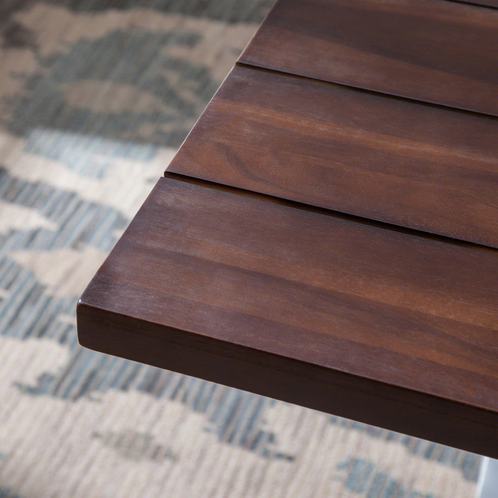 Garrison Rustic Farmhouse Acacia Wood Dining Table