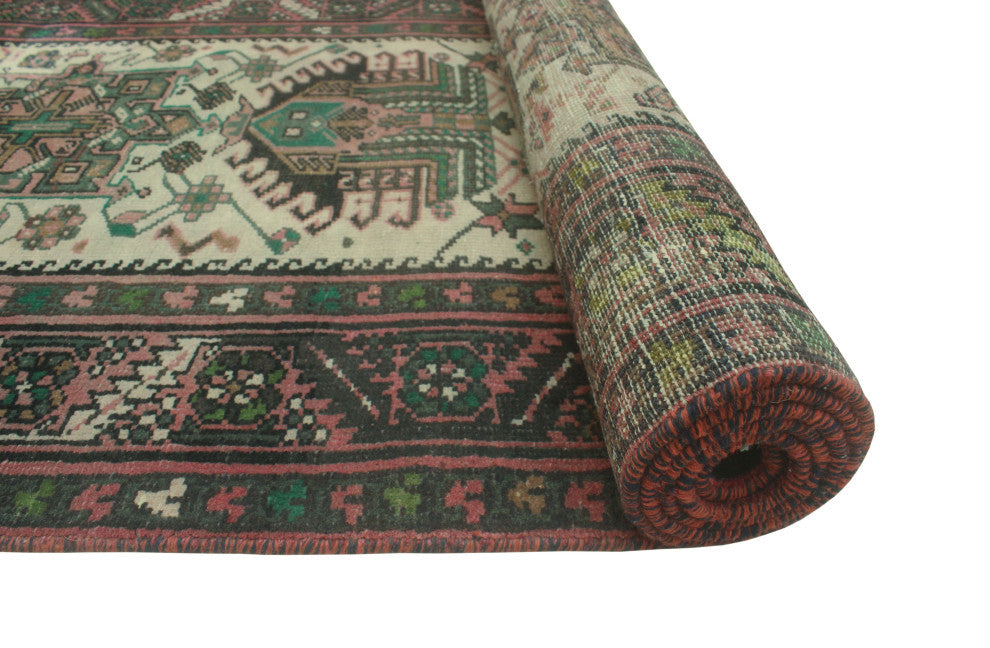 Fine Vintage Distressed Margaret Beige/Brown Runner, 2'9x13'1