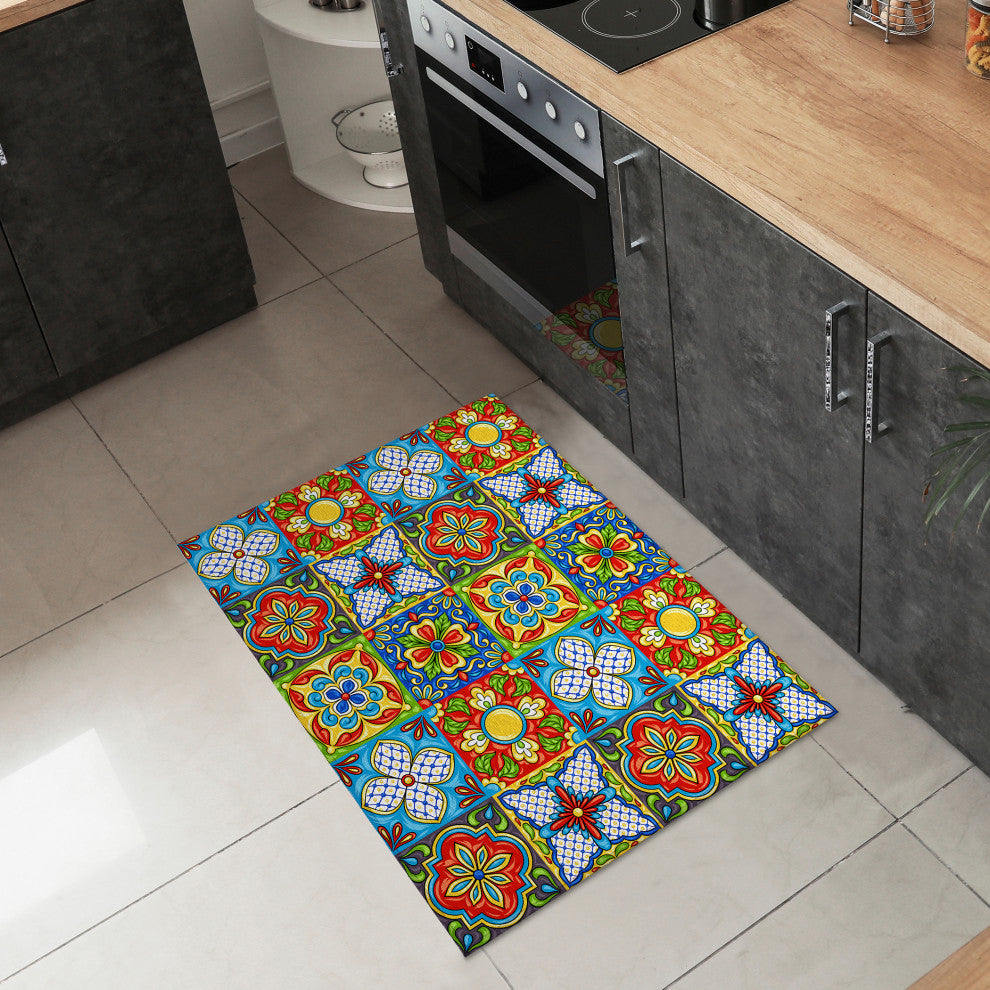 Indoor/Outdoor Kendall KE20 Multi Machine Washable 1'8" x 2'6" Rug