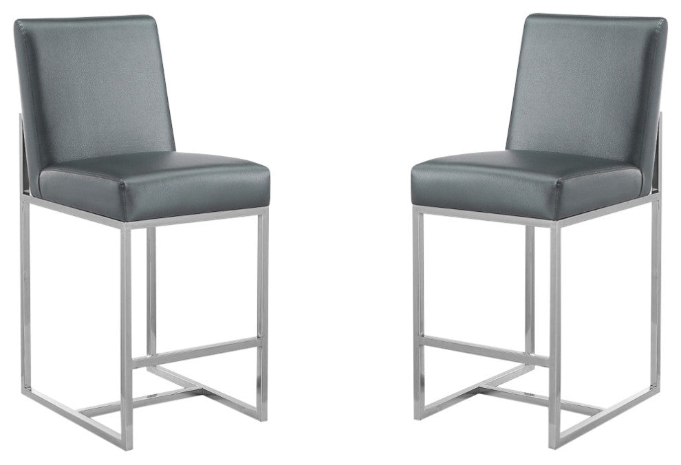 Manhattan Comfort Element Counter Stool, Set of 2