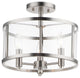 Maxim Sentinel Three Light Semi Flush Mount 25250CLSN