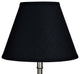 Fenchel Shades 6"x12"x9" Brass Spider Attachment Empire Lamp Shade, Linen Black