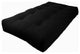 Blazing Needles Renewal 9" Twill Twin Futon Mattress, Black