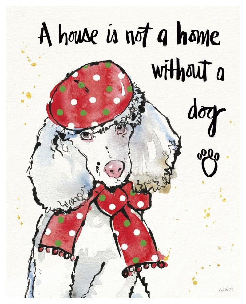 "Strike a Paws III Christmas" Digital Paper Print by Anne Tavoletti, 24"x30"