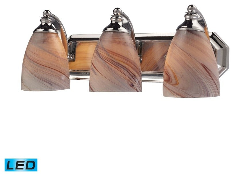 ELK Lighting Bath And Spa 3-Light Vanity Light - 570-3C-CR-LED