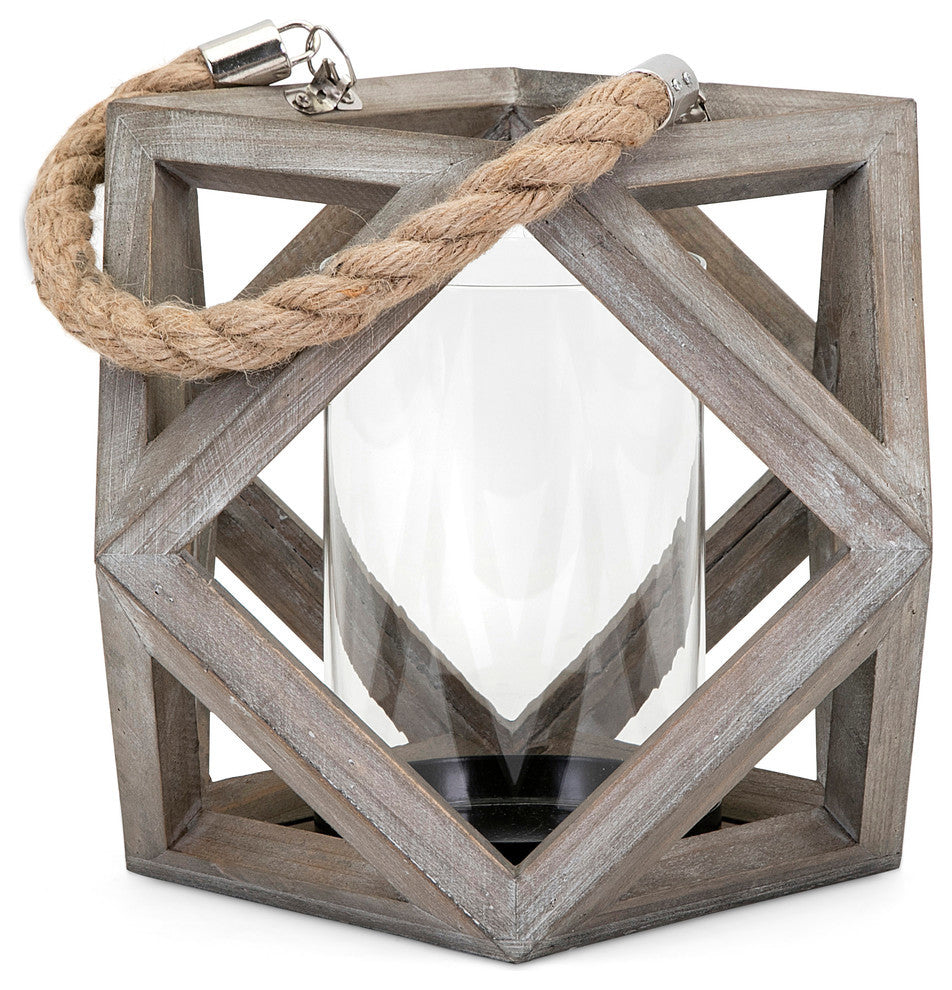 Ares Small Wood Lantern