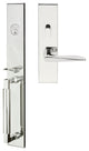 Ecco Lever, Mortise Entry Handleset, Right Hand, Polished Stainless Steel