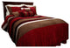 Geo 7-PC Complete Comforter Set, Red, Twin, 6-Pc