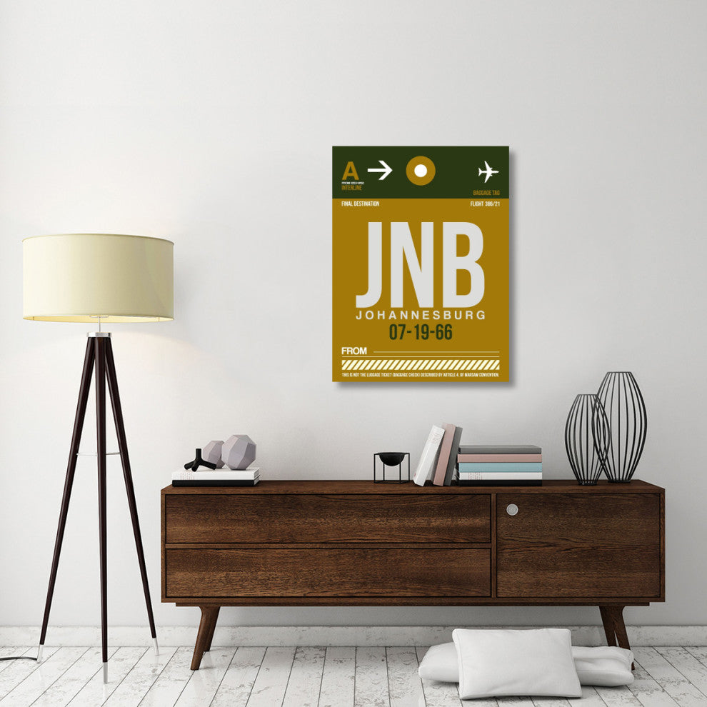 "JNB Johannesburg Luggage Tag 1" Fine Art Print