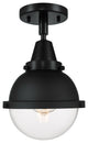 Innovations 447-1C-BK-HFS-62-BK-LED Hampden 1 Light Flush Mount, Matte Black