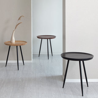 Chervey Tri Pin Side Table, Black