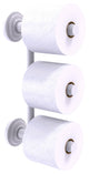 Que New 3 Roll Reserve Roll Toilet Paper Holder, Matte White