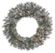 Vickerman 30" Frosted Lacey Wreath Dura-Lit 70CL